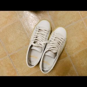 Saint Laurent Leather Platform Sneakers Run Big